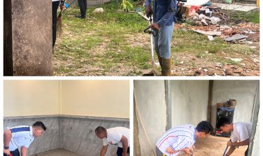 Semangat HBP ke-62, Rutan Batam dan UPT Pemasyarakatan Gelar Aksi Bersih Masjid Syahrom Ba’dawi