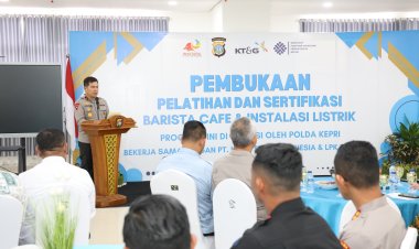 POLDA KEPRI HADIRI PEMBUKAAN PELATIHAN BARISTA DAN INSTALASI LISTRIK, DORONG DAYA SAING TENAGA KERJA DI KEPULAUAN RIAU