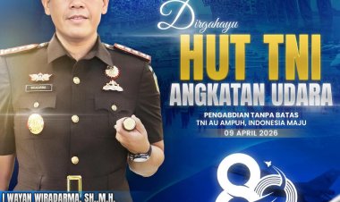 Kejari Batam Sampaikan Ucapan Dirgahayu ke-80 TNI AU