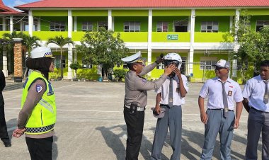Ditlantas Polda Kepri Edukasi Siswa Sman 15 Batam, Tekankan Keselamatan Berlalu Lintas