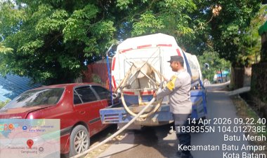 Hari Ke-81 Distribusi Air Bersih, Polsek Batu Ampar Intensifkan Monitoring dan Pelayanan Kepada Warga Terdampak