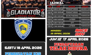 Gladiator Garage Team Siap Gelar Ajang Drag Race Gladiator Drag Fast di Batam