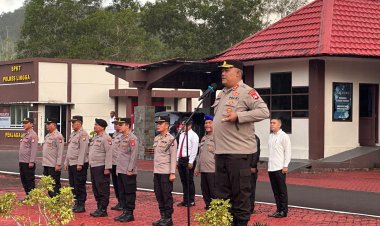 Kapolres Lingga Tekankan Disiplin dan Integritas Personel dalam Apel Pagi