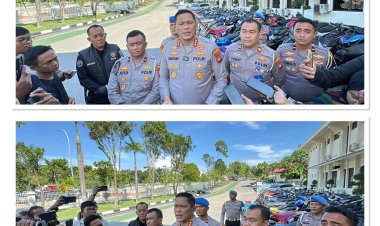 Penertiban Gabungan di Wilayah Hukum Polresta Barelang, 102 Motor Berknalpot Brong Diamankan