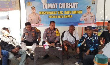 Polsek Batu Ampar Ajak Warga Jodoh Square Jaga Kamtibmas Lewat Jumat Curhat