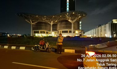 Respons Cepat Layanan 110, Personel Polsek Batam Kota Datangi TKP Dugaan Balap Liar