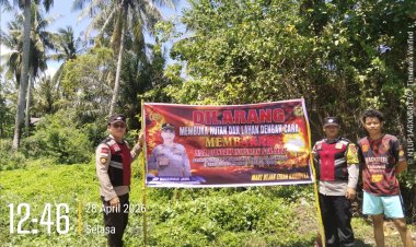 Polsek Moro Gencarkan Pencegahan Karhutla di Wilayah Rawan