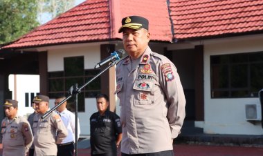 Polres Lingga Tingkatkan Kesiapsiagaan Melalui Latihan Dalmas Terpadu
