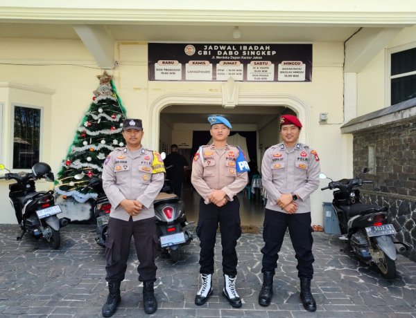 Polres Lingga Perkuat Pengamanan Ibadah Jumat Agung dan Rangkaian Paskah 2026