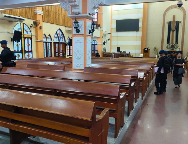 Antisipasi Ancaman, Tim Jibom Lakukan Sterilisasi Gereja Prioritas di Lubuk Baja