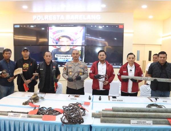 Satreskrim Polresta Barelang Bersama Tim Gabungan Polda Kepri Ungkap Jaringan “Rayap Besi” Pencuri Kabel, Travo, dan Pagar Pelabuhan
