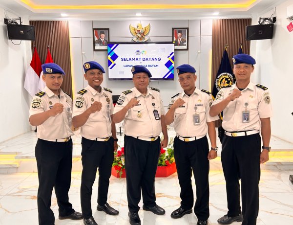 Perkuat Pengawasan Internal, Lapas Batam Ikuti Pengukuhan Satops Patnal Secara Virtual