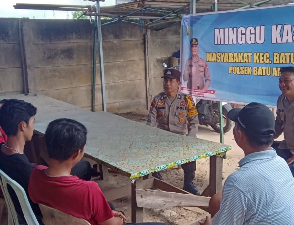 Minggu Kasih Kamtibmas, Polsek Batu Ampar Ajak Warga Bersinergi Jaga Keamanan Lingkungan
