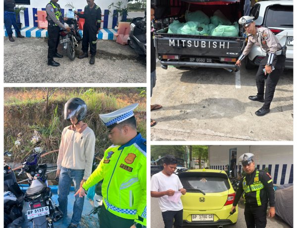 Satlantas Polresta Barelang Gelar Patroli Hunting, Tindak Knalpot Tidak Sesuai Spesifikasi Demi Kamseltibcarlantas