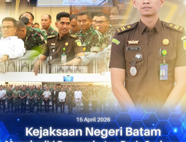 Kejari Batam Hadiri Penyambutan Pasis Seskoau A-64 TP 2026 di BP Batam