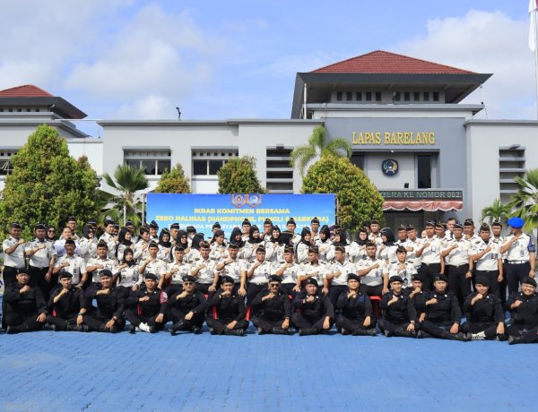 Deklarasi Zero Halinar di Lapas Batam, Komitmen Tegas Dukung Program Aksi Menteri