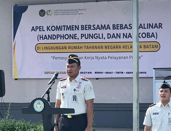 SATU TEKAD, SATU SUARA: RUTAN BATAM GAUNGKAN KOMITMEN BEBAS HALINAR