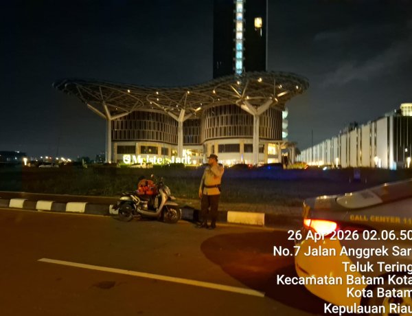 Respons Cepat Layanan 110, Personel Polsek Batam Kota Datangi TKP Dugaan Balap Liar