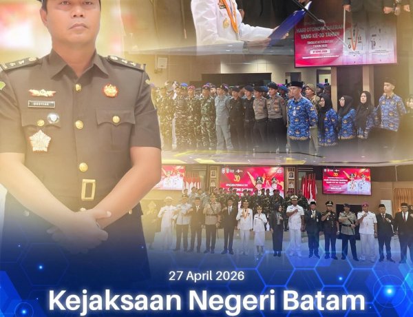 Kejaksaan Negeri Batam Ikuti Upacara Peringatan Hari Otonomi Daerah ke-XXX
