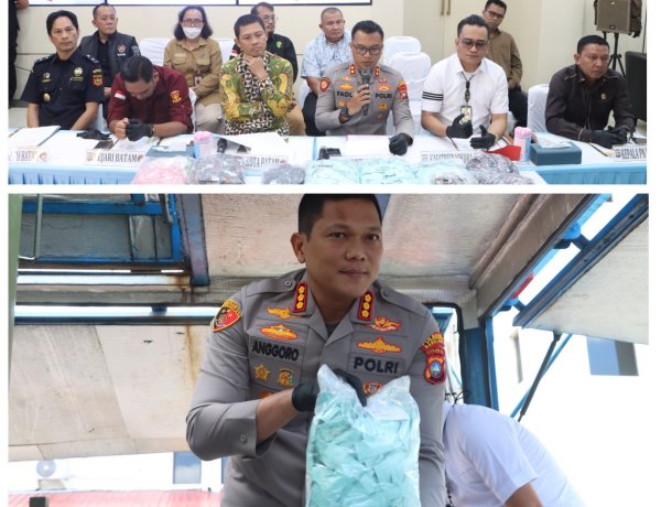 Komitmen Berantas Narkoba, Polresta Barelang Musnahkan Barang Bukti Sabu, Ekstasi dan Liquid Vape