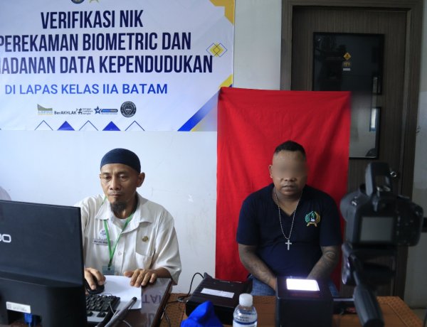 Lapas Batam Jemput Bola Layanan Kependudukan, Pastikan Hak Administrasi Warga Binaan Terpenuhi