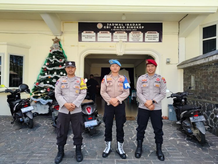 Polres Lingga Perkuat Pengamanan Ibadah Jumat Agung dan Rangkaian Paskah 2026