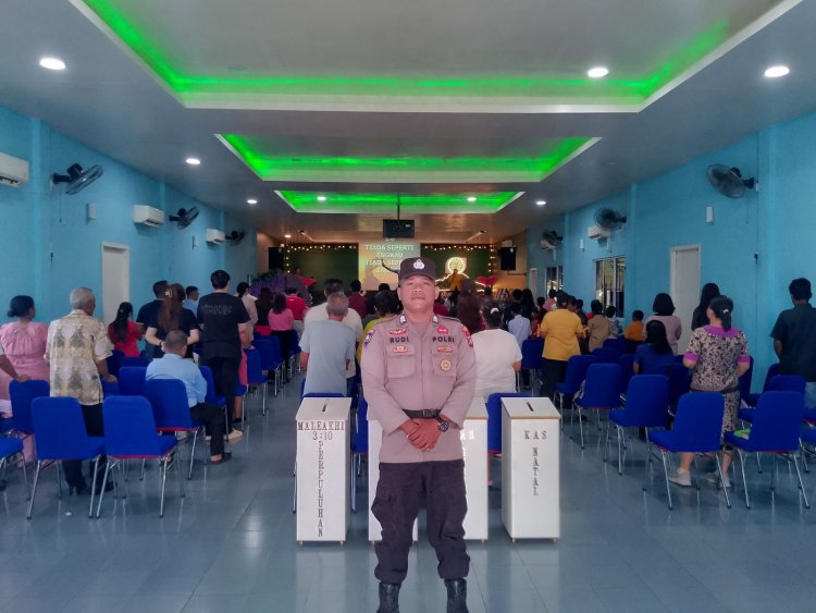 Pengamanan Gereja di Daik Lingga, Ibadah Paskah Berjalan Aman dan Khidmat