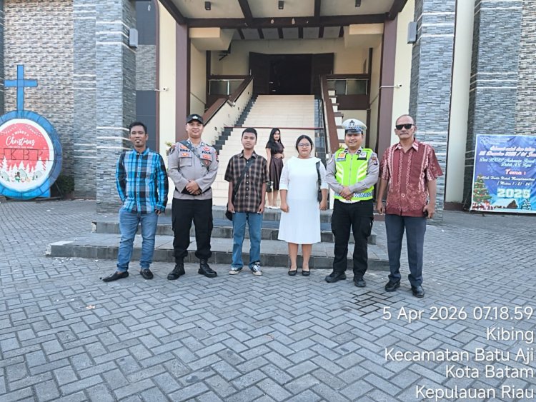 Polresta Barelang Laksanakan Pengamanan Ibadah Peringatan Wafat dan Kebangkitan Yesus Kristus Tahun 2026 di Kota Batam