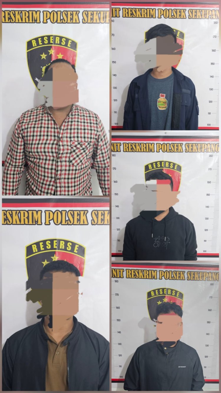 Polsek Sekupang Amankan 5 Pelaku Pengeroyokan di Perumahan Taman Asri