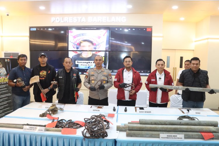 Satreskrim Polresta Barelang Bersama Tim Gabungan Polda Kepri Ungkap Jaringan “Rayap Besi” Pencuri Kabel, Travo, dan Pagar Pelabuhan