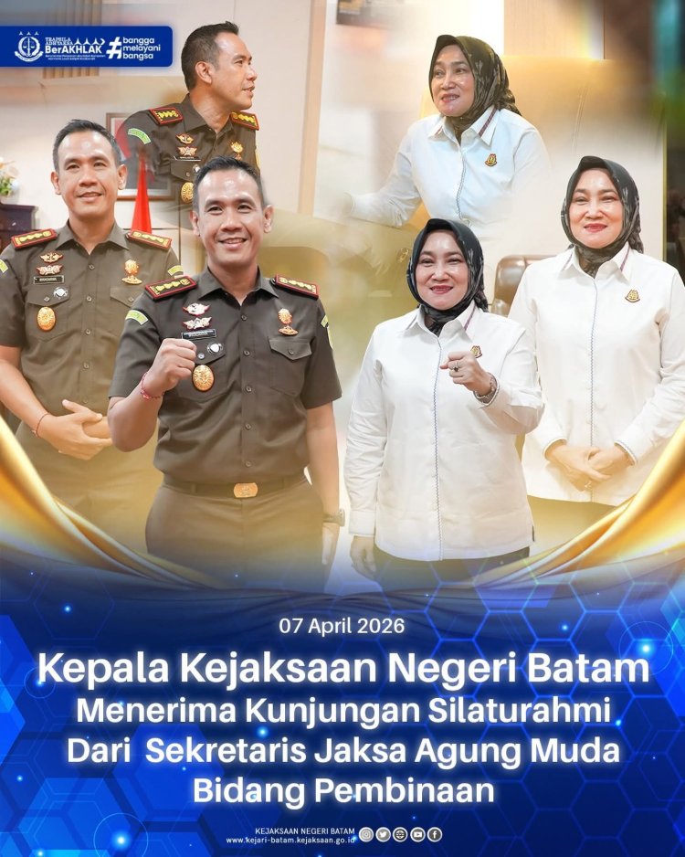 Kunjungan Sekretaris Jaksa Agung Muda Pembinaan Pererat Sinergi di Kejari Batam