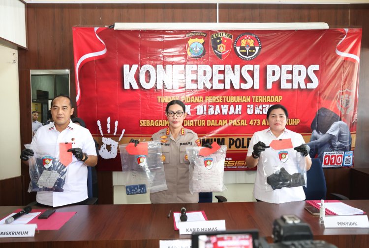 Ditreskrimum Polda Kepri Rilis Kasus Persetubuhan Anak, Pelaku Terancam Hukuman Berat