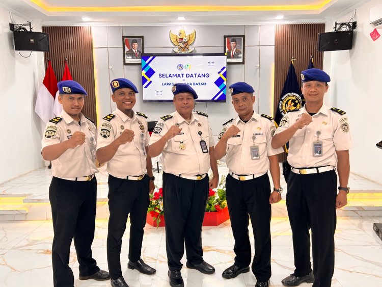 Perkuat Pengawasan Internal, Lapas Batam Ikuti Pengukuhan Satops Patnal Secara Virtual