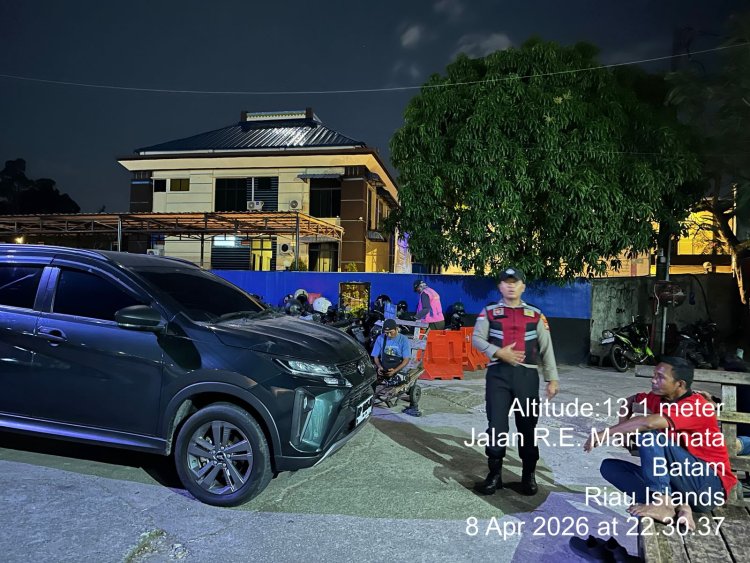 Polsek KKP Batam Intensifkan Patroli Malam, Respons Cepat 110 Perkuat Keamanan Pelabuhan