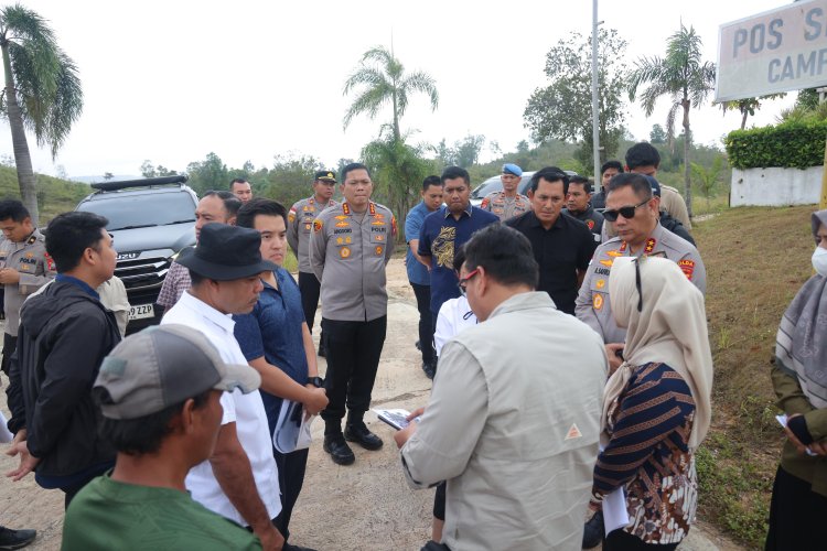 Kapolresta Barelang Mendampingi Kapolda Kepri dan Wakil Wali Kota Batam dalam Pengecekan Lahan dan Sekolah di Kecamatan Galang