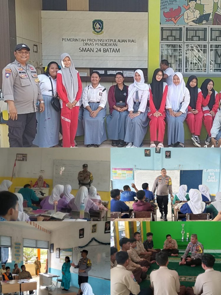 Bhabinkamtibmas Polsek Sekupang Gencarkan Penyuluhan di Sekolah, Antisipasi Maraknya Balap Liar