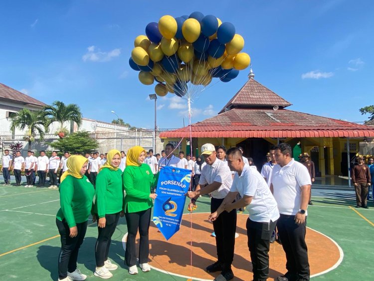 PORSENAP HBP ke-62 Resmi Dibuka di Rutan Batam, Warga Binaan Antusias Ikuti Perlombaan