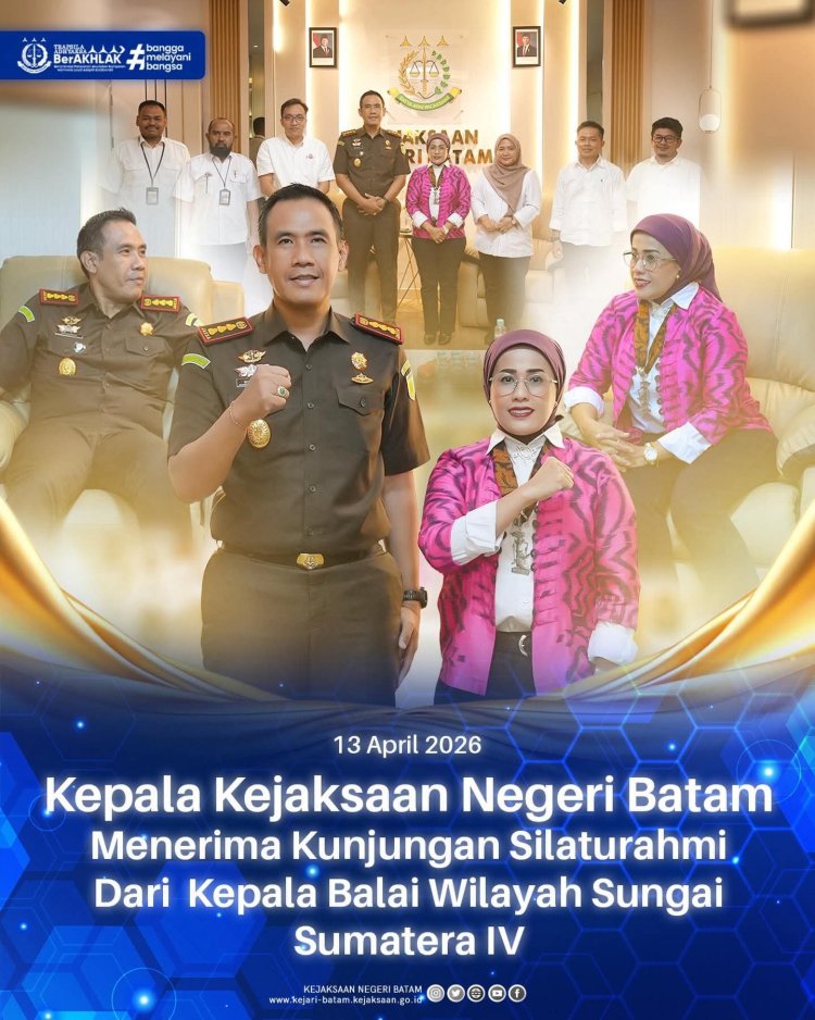 Kejari Batam Terima Kunjungan Silaturahmi Kepala Balai Wilayah Sungai Sumatera IV