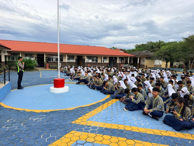 Edukasi Sejak Dini, Satlantas Polres Lingga Tanamkan Disiplin Berlalu Lintas di Kalangan Pelajar