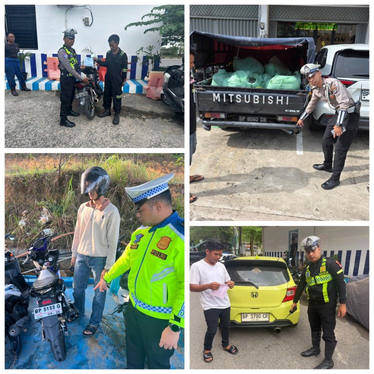 Satlantas Polresta Barelang Gelar Patroli Hunting, Tindak Knalpot Tidak Sesuai Spesifikasi Demi Kamseltibcarlantas