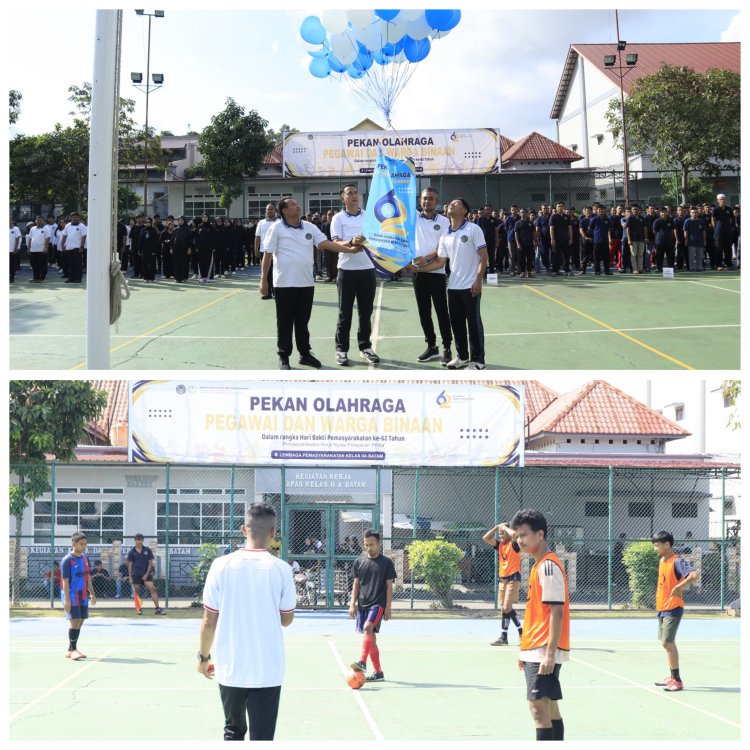 Semarak HBP ke-62, Lapas Batam Buka PORSENAP Penuh Antusias