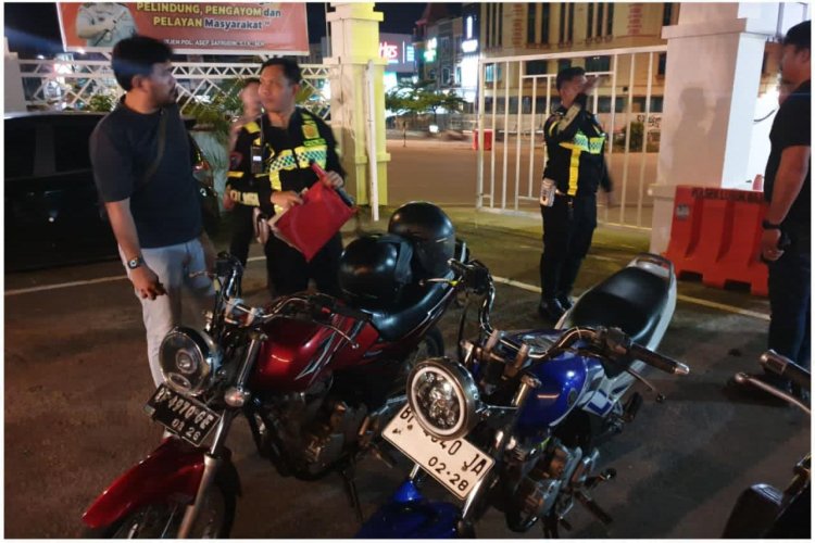 Polresta Barelang Gelar Patroli Gabungan Antisipasi Balap Liar dan Knalpot Non SNI, Puluhan Kendaraan Ditindak
