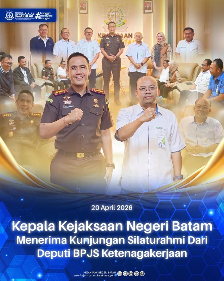 Kejari Batam Terima Kunjungan BPJS Ketenagakerjaan, Perkuat Sinergi Kelembagaan