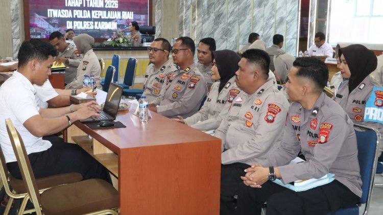 Audit Kinerja Itwasda Polda Kepri Tahap I Tahun 2026 di Polres Karimun