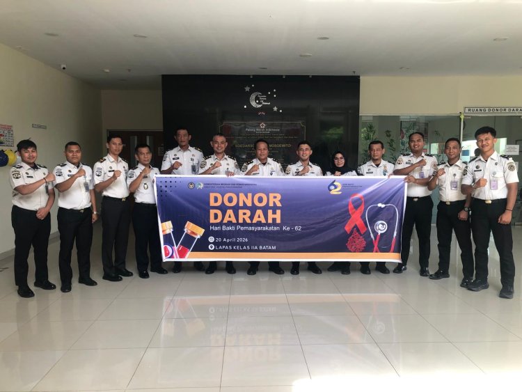 Peringati HBP Ke-62, Lapas Batam Kumpulkan Kantong Darah untuk Kemanusiaan