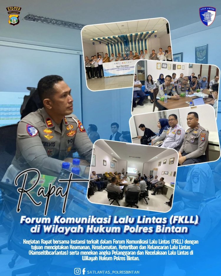 Satlantas Polres Bintan Gelar Rapat FKLL, Fokus Wujudkan Kamseltibcarlantas dan Tekan Angka Kecelakaan