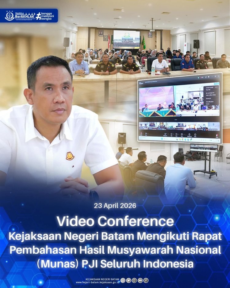 Kejari Batam Ikuti Rapat Nasional Tindak Lanjut Hasil Munas PJI