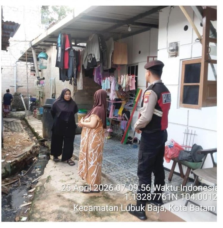 Polsek Lubuk Baja Tindaklanjuti Laporan 110, Patroli Datangi TKP Permasalahan Keluarga