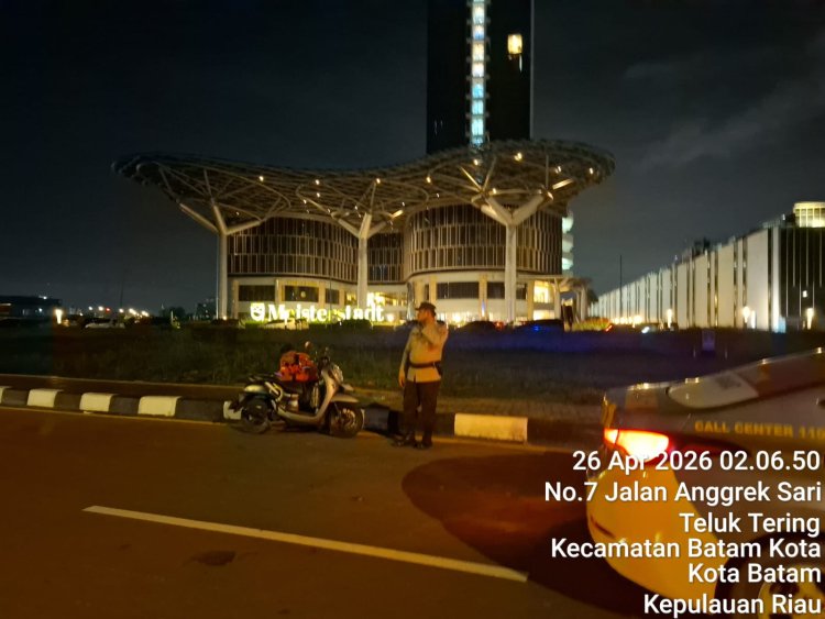 Respons Cepat Layanan 110, Personel Polsek Batam Kota Datangi TKP Dugaan Balap Liar