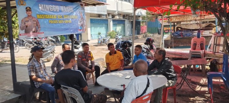 Minggu Kasih Kamtibmas di Sei Jodoh, Polisi Ajak Warga Tingkatkan Kepedulian Keamanan Lingkungan